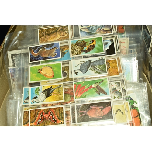 512 - TWO BOXES OF POSTCARDS & CIGARETTE CARDS each containing over 1000 examples, the postcards are mainl... 