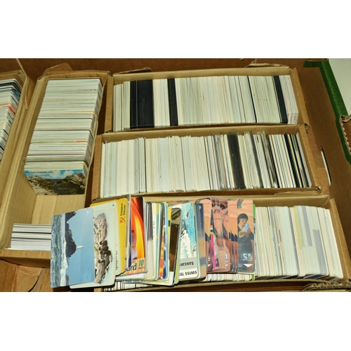 533 - FIVE BOXES OF BRITISH & INTERNATIONAL PRE-PAID PHONECARDS, several thousand examples, subjects inclu... 