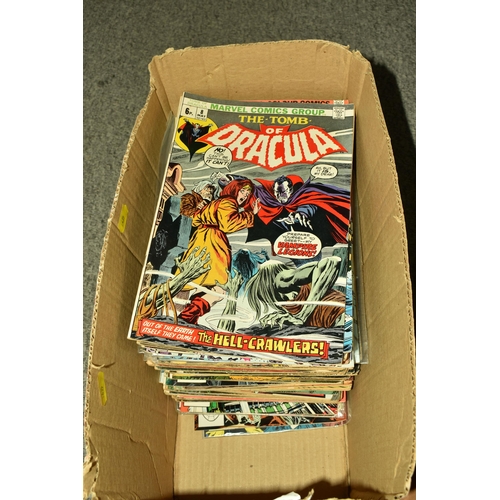 538 - A BOX OF MARVEL AND DC COMICS, almost 80 comics from X-Men, Wonder Woman, The Incredible Hulk, Tales... 