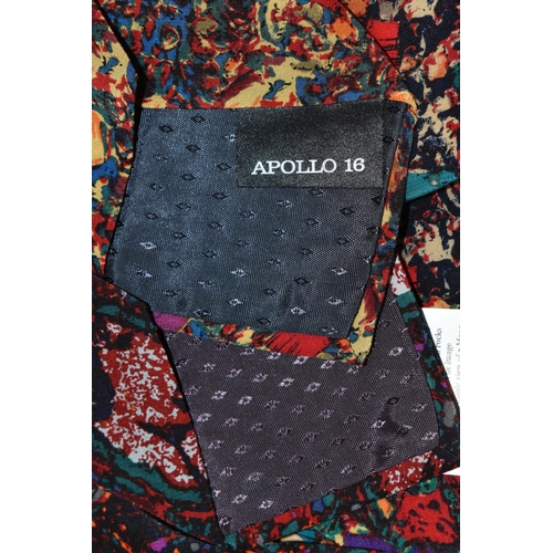 249 - FIVE 25TH ANNIVERSARY APOLLO 'MOON ROCK COLLECTION' TIES, from the Molecular Expressions collection ... 