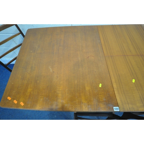 1222 - A.H. McINTOSH & CO LTD, KIRKCALDY, SCOTLAND, A MID CENTURY TEAK DUNVEGAN EXTENDING DINING TABLE, rai... 