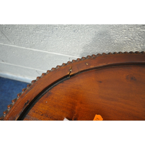 1259 - A LATE 20TH CENTURY MAHOGANY DRINKS CABINET, with a removable tray, a single door, raised on cabriol... 