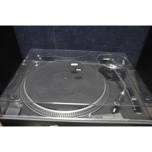 1051 - A TECHNICS SL-1210Mk2 TURNTABLE with pitch control, manual and an Ortofon DM5E cartridge along with ... 