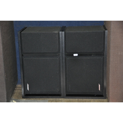 1052 - A PAIR OF BOSE 301 SERIES 3 SPEAKERS and a pair of vintage Lecson HL1 horn loaded speakers with manu... 