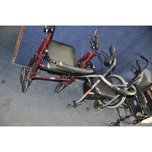 1053 - AN INVACARE WHEELCHAIR with two footrests and two Travelators (3)