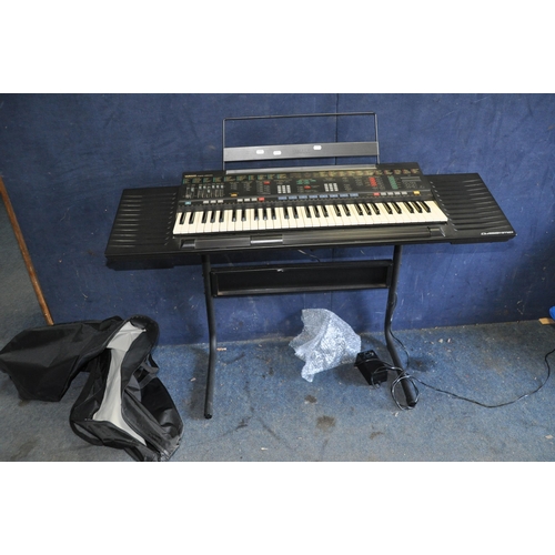 1054 - A YAMAHA PSR-4500 ELECTRONIC KEYBOARD with power supply, stand and transit cover (PAT pass and worki... 