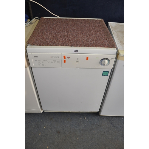 1070 - A ZANUSSI TC-470 CONDENSER DRYER width 60cm depth 60cm height 85cm (PAT pass and working)