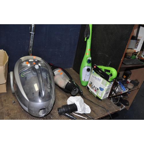 1106 - A COLEECTION OF HOUSEHOLD ELECTRICALS including an Electrolux vacuum cleaner, a Pressure King Pressu... 