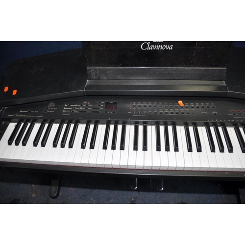 1126 - A YAMAHA CLAVINOVA CVP-20 ELECTRONIC PIANO with Yamaha stool (PAT pass and working, model unkown, no... 