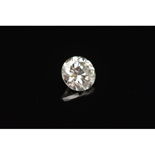 14 - A LOOSE DIAMOND, the round brilliant cut diamond, weighing approximately 1.07cts, assessed colour I-... 