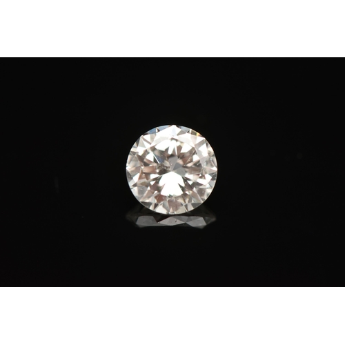 14 - A LOOSE DIAMOND, the round brilliant cut diamond, weighing approximately 1.07cts, assessed colour I-... 