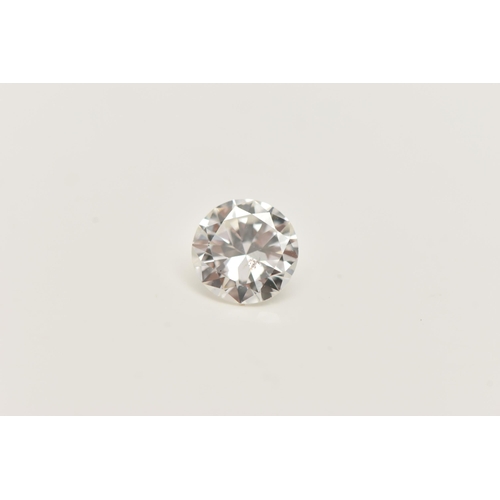 15 - A LOOSE DIAMOND, the round brilliant cut diamond, weighing approximately 0.73ct, assessed colour H-I... 