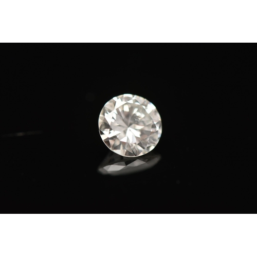 15 - A LOOSE DIAMOND, the round brilliant cut diamond, weighing approximately 0.73ct, assessed colour H-I... 