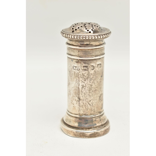 113 - A VICTORIA SILVER NOVELTY PEPPERETTE, designed as a novelty miniature post box, approximate height 7... 