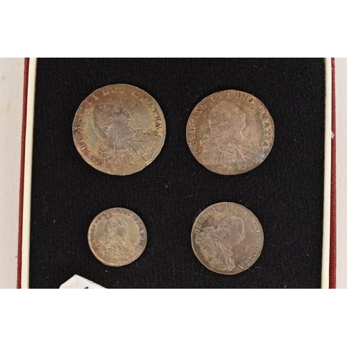 164 - A GEORGE III ROYAL MINT BOXED FOUR COIN MAUNDY SET 1795