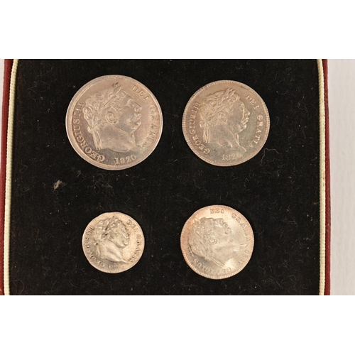 168 - A GEORGE III CASED SET OF HIGH GRADE MAUNDY COINS 1820