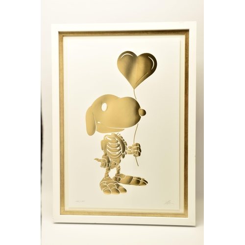 305 - ALLESANDRO PAGLIA (ITALY 1980) 'HEART OF GOLD', a signed limited edition embossed print on paper, de... 