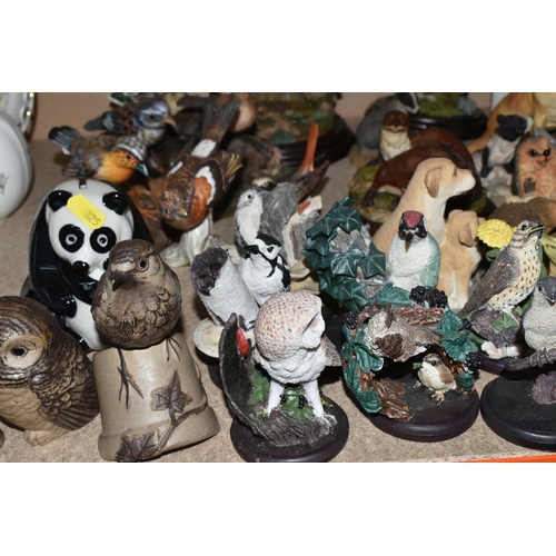 325 - A LARGE QUANTITY OF ANIMAL AND BIRD ORNAMENTS, approximately forty ornaments comprising a Country Ar... 