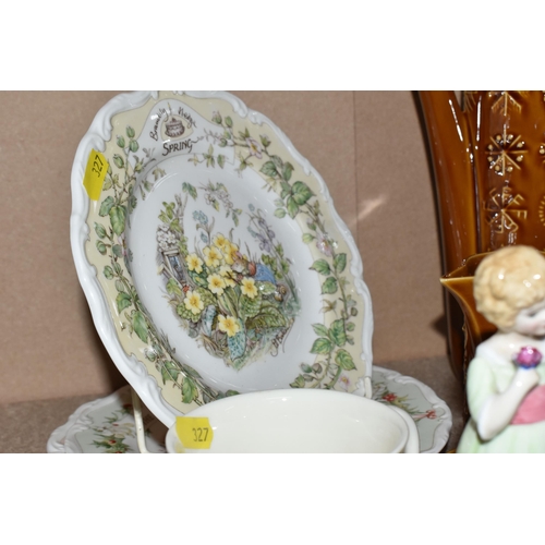 327 - A PORTMEIRION 'TOTEM' PATTERN COFFEE SET, ROYAL DOULTON 'BRAMBLY HEDGE' PLATES AND FIGURINES, compri... 