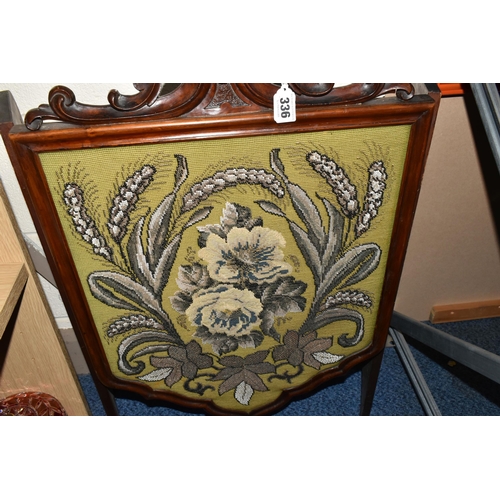 336 - A LATE 19TH CENTURY THOUNE EARTHENWARE MAJOLICA CHARGER, decorated with a hand painted Swiss alpine ... 