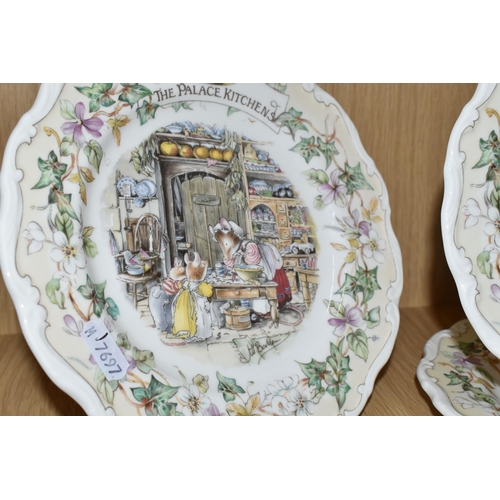 338 - A SET OF FOUR ROYAL DOULTON 'BRAMBLY HEDGE: SECRET STAIRCASE' SERIES PLATES, comprising The Palace K... 