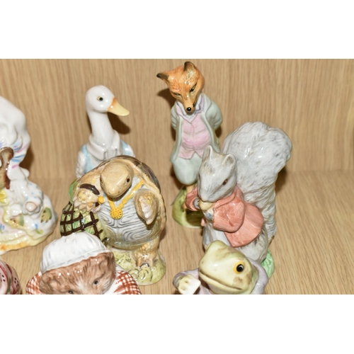 343 - A GROUP OF ROYAL ALBERT AND BESWICK BEATRIX POTTER FIGURES, comprising Royal Albert : Mr Benjamin Bu... 