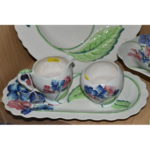 364 - A COLLECTION OF CARLTON WARE FLORAL THEMED CERAMICS, comprising Australian 'Blue Hydrangea' design w... 