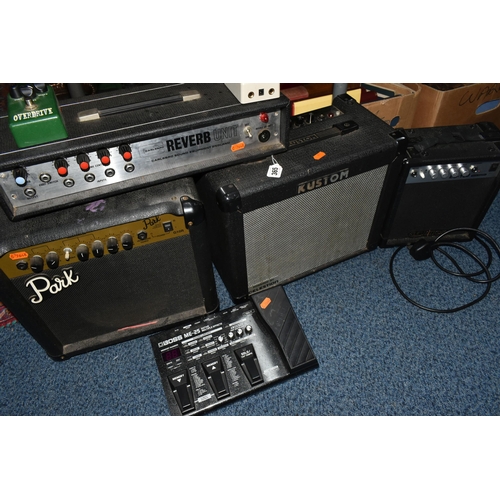 365 - A GROUP OF  GUITAR SOUND EQUIPMENT comprising a Carlsbro Reverb Unit, an Elevation EG-10J 10 Watt Gu... 