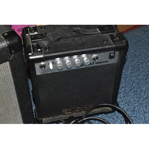 365 - A GROUP OF  GUITAR SOUND EQUIPMENT comprising a Carlsbro Reverb Unit, an Elevation EG-10J 10 Watt Gu... 