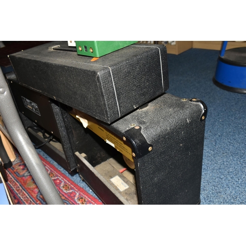 365 - A GROUP OF  GUITAR SOUND EQUIPMENT comprising a Carlsbro Reverb Unit, an Elevation EG-10J 10 Watt Gu... 