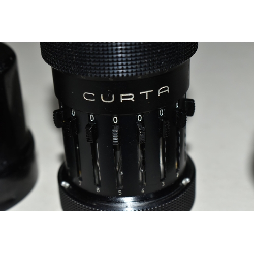 370 - A CASED CURTA TYPE 1 CALCULATOR, by Contina AG Mauren, Serial No.54886, dates to c.1963, appears com... 