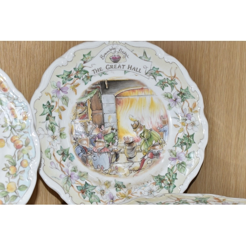 394 - EIGHT ROYAL DOULTON 'BRAMBLY HEDGE' PLATES, comprising Secret Staircase series: The Palace Kitchens,... 