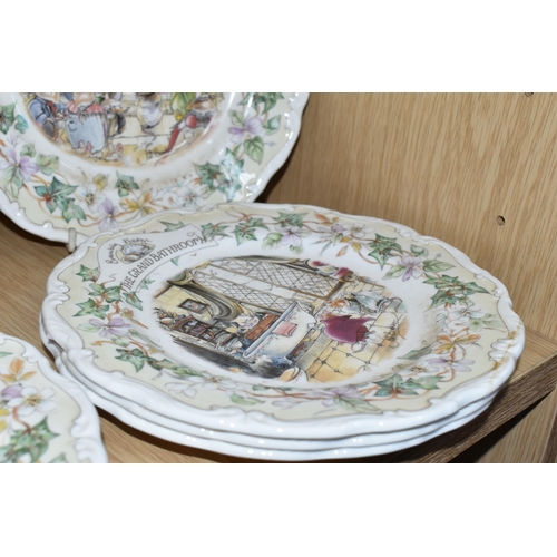 394 - EIGHT ROYAL DOULTON 'BRAMBLY HEDGE' PLATES, comprising Secret Staircase series: The Palace Kitchens,... 