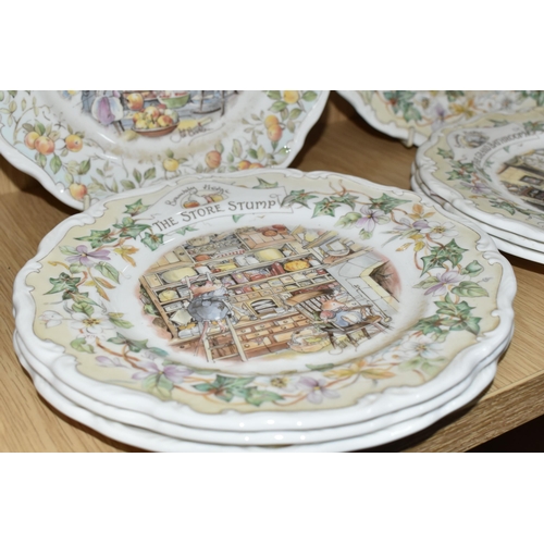 394 - EIGHT ROYAL DOULTON 'BRAMBLY HEDGE' PLATES, comprising Secret Staircase series: The Palace Kitchens,... 