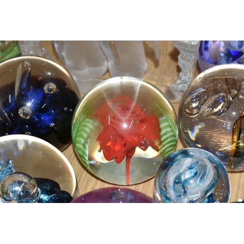 399 - A GROUP OF CAITHNESS GLASS AND OTHER PAPERWEIGHTS, to include Caithness limited editions 'Star Orchi... 