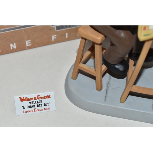 405 - A BOXED ROBERT HARROP 'WALLACE & GROMIT' LIMITED EDITION FIGURE, WG17 ' Wallace - We'll Go Where The... 