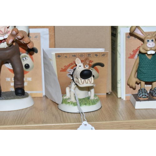 406 - FOUR BOXED ROBERT HARROP WALLACE & GROMIT 'THE CURSE OF THE WERERABBIT' RESIN FIGURES, comprising Ph... 