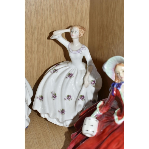 419 - A GROUP OF FIVE ROYAL DOULTON PORCELAIN LADIES, comprising Maureen HN2481, Pamela HN2479, Top ó The ... 