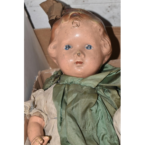 437 - AN ARMAND MARSEILLE BISQUE HEAD DOLL, nape of neck marked 'A 11 M Germany 351/6.K., fixed (or stuck)... 