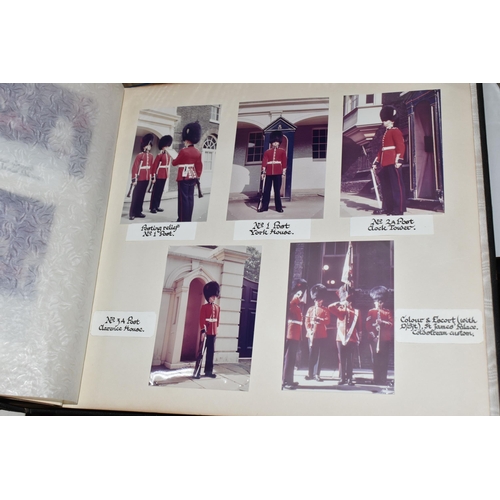 438 - A Photograph Album from The Household Division and inscribed 'Septem Juncta In Umo' comprising eight... 