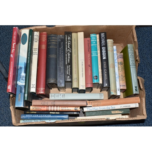 443 - Four Boxes of Books containing approximately 110 miscellaneous titles in mostly hardback format, sub... 