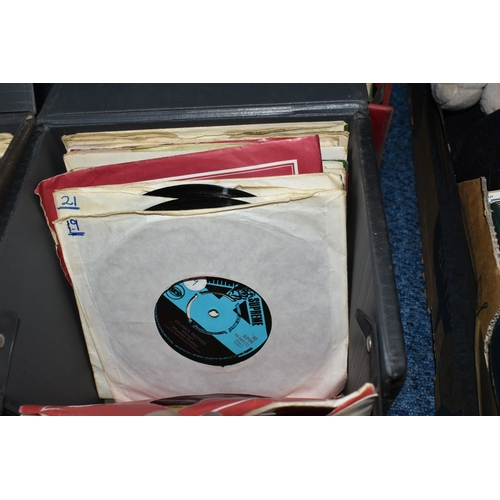 452 - FOUR CASES OF RECORDS, approximately two hundred singles, by artists to include The Supremes, The Te... 