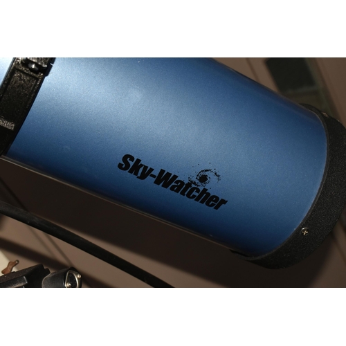 453 - A SKY-WATCHER TELESCOPE  AND EQ MOTOR DRIVE MOUNT,  D=130mm F=900mm with coated optics, extra lenses... 