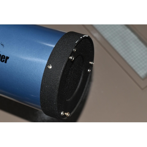 453 - A SKY-WATCHER TELESCOPE  AND EQ MOTOR DRIVE MOUNT,  D=130mm F=900mm with coated optics, extra lenses... 