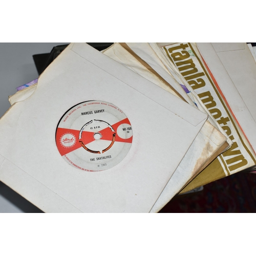 475 - A CASE OF REGGAE SINGLES, on Trojan and Island record labels, including The Skatalites Guns of Navar... 