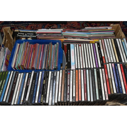 497 - ONE BOX AND LOOSE CDS AND CASED CASETTE TAPES to include a large quantity of assorted country compil... 