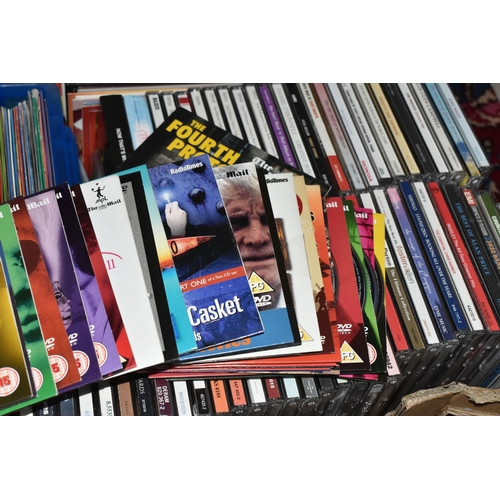 497 - ONE BOX AND LOOSE CDS AND CASED CASETTE TAPES to include a large quantity of assorted country compil... 