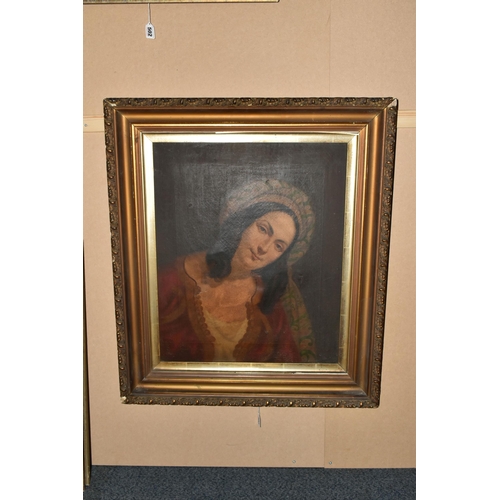 503 - A LATE 19TH CENTURY CONTINENTAL SCHOOL PORTRAIT, depicting a head and shoulders study of a female fi... 