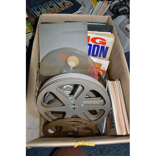 514 - THREE BOXES OF MISCELLANEOUS ITEMS to include a collection of approximately thirty Asterix graphic b... 