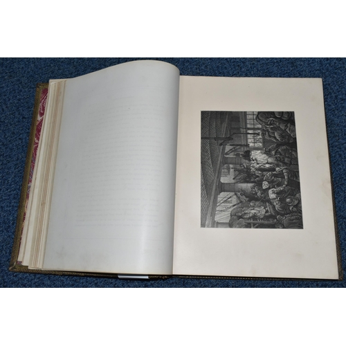 335 - LONDON, A PILGRIMAGE' BY GUSTAVE DORÉ AND BLANCHARD JERROLD, Grant & Co 1872, leather bound with gil... 